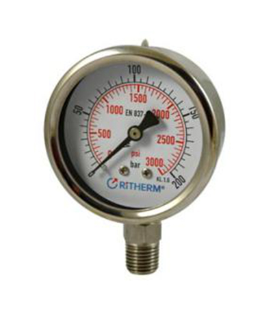 1300 All stainless steel  pressure gauge