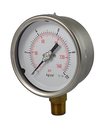 1210 Liquid filled pressure gauge