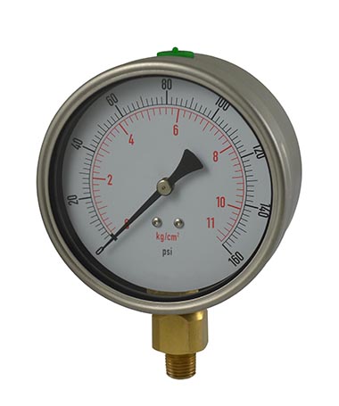 1222 Oil filled pressure gauge