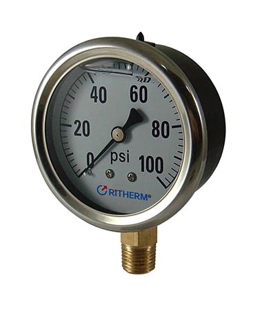 1240 Oil filled pressure gauge