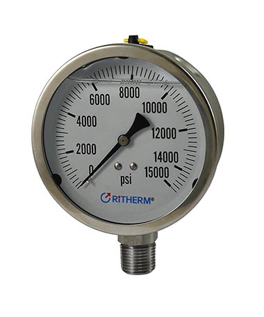 1303 All stainless steel  liquid filled pressure gauge