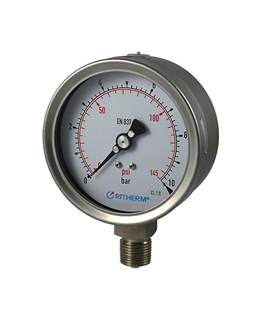 1320 All stainless steel  glycerin filled pressure gauge