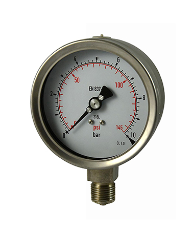 1322 All stainless steel  Vibration proof pressure gauge