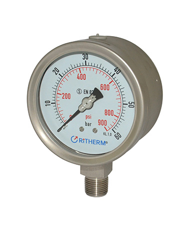 1366 All stainless steel safety pressure gauge