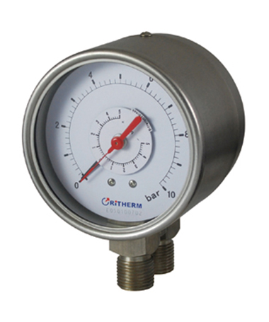 1602 All stainless steel  duplex gauge