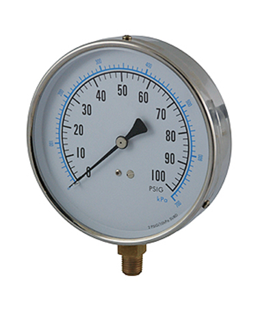 1165 Contractor pressure gauge