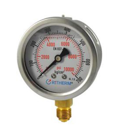 1203 Glycerin filled pressure gauge