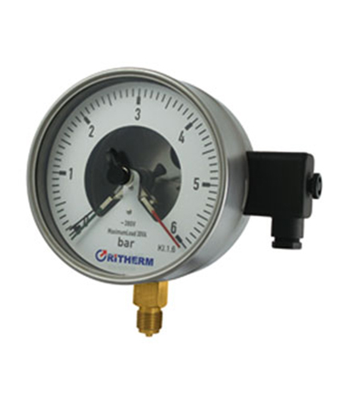 1711 Magnetic electric contact  pressure gauge