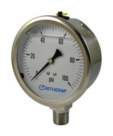 1304 All stainless steel  glycerin filled pressure gauge