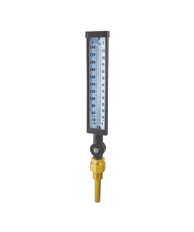 2121 Adjustable angle glass thermometer
