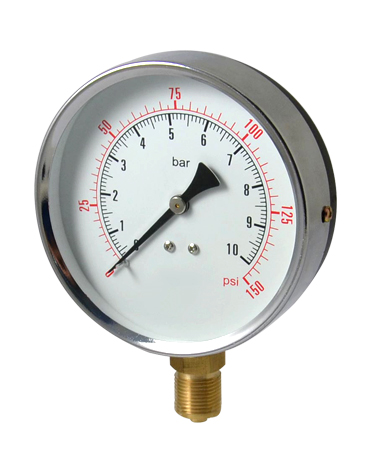 1100A Dry or utility pressure gauge