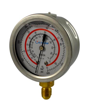 1203A Oil filled pressure gauge