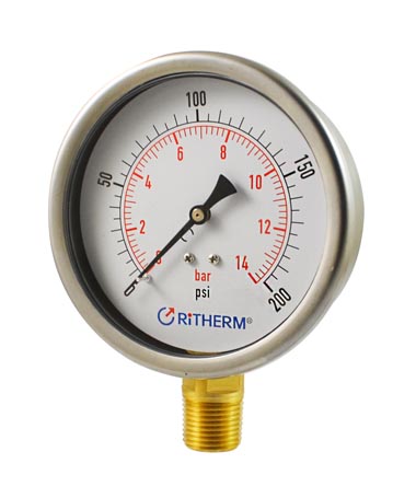 1205 Liquid filled pressure gauge