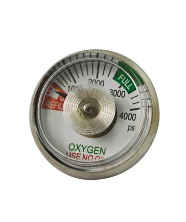 1186 Beryllium tube oxygen pressure gauge