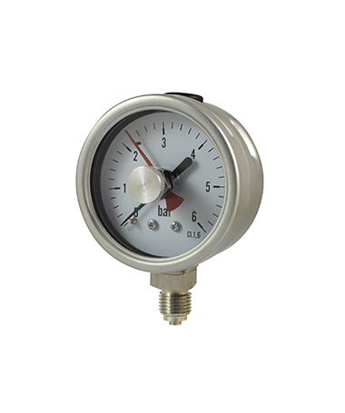 1323A All stainless steel pressure  gauge with maximum pressure  record