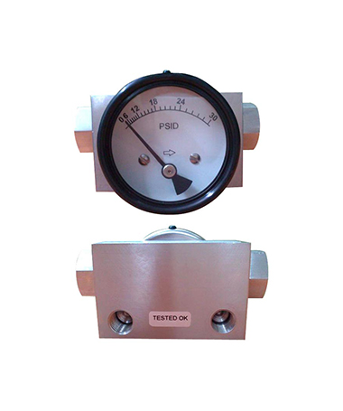 1646 Magnetic piston differential  pressure gauge for filter