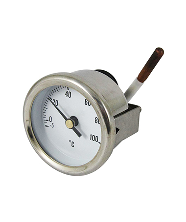 2423 Liquid expansion thermometer with clamp