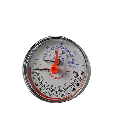 2725 Bimetal thermo-manometer direct mount