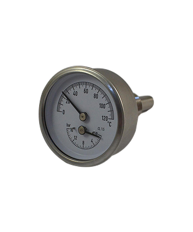 2780 Bimetal thermo-manometer liqudi filled